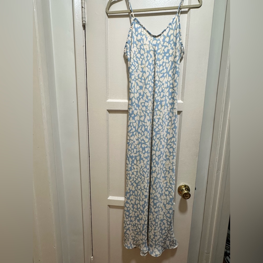 Resa Lily Blue and White Spaghetti Strap Dress. Size XS. Gently worn.